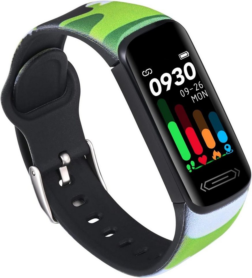 MicLee Smartwatch (0,96 Zoll, Android iOS), Fitnessuhr Armband Wasserdicht IP68 mit Schrittzähler Schlafmonitor von MicLee