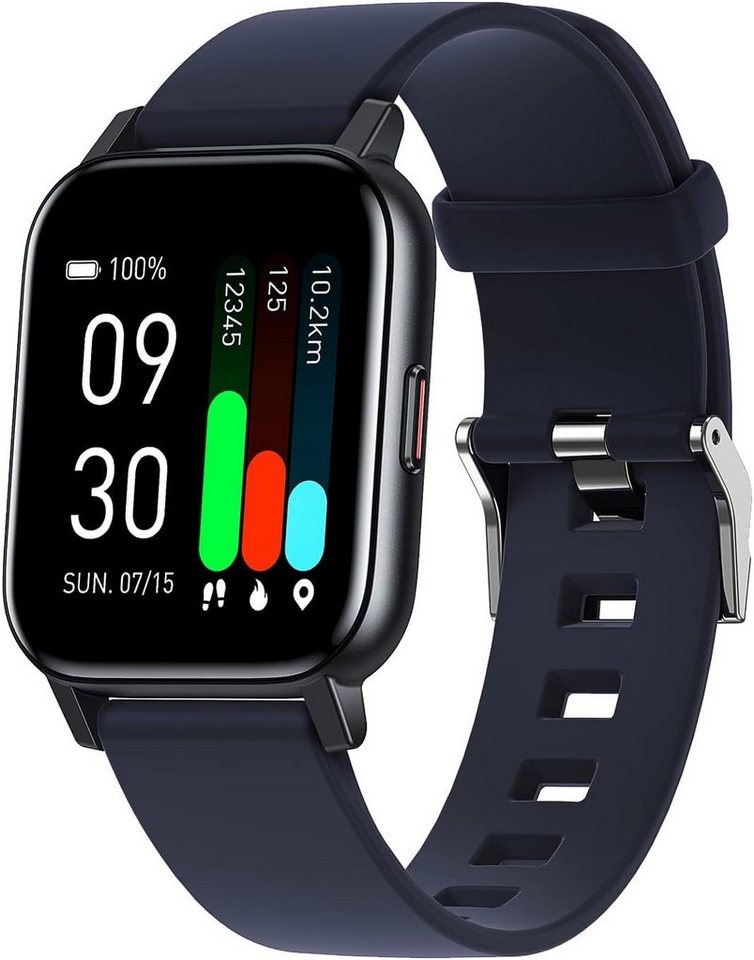 MicLee Smartwatch (1,3 Zoll, Andriod iOS), Fitness Tracker Fitnessuhr Armband Zifferblatt Sportuhr Wasserdicht von MicLee
