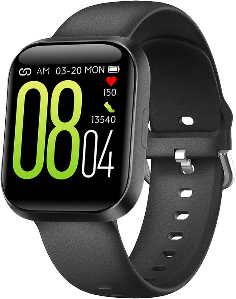 MicLee Smartwatch (1,54 Zoll, Android iOS), Armband Wasserdicht IP68 Fitnessuhr Schrittzähler 20 Trainingsmodi Uhr von MicLee