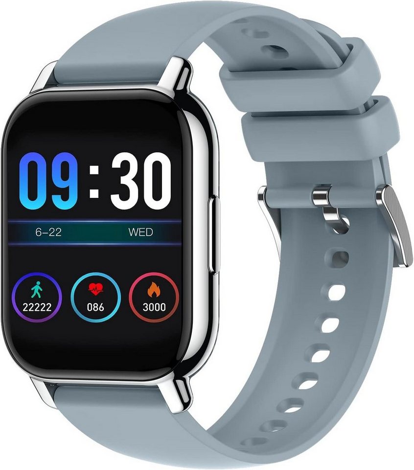 MicLee Smartwatch (1,85 Zoll, Android iOS), Armband Fitness Tracker Sportuhr Wasserdicht IP68 Bluetooth Anruf Uhr von MicLee