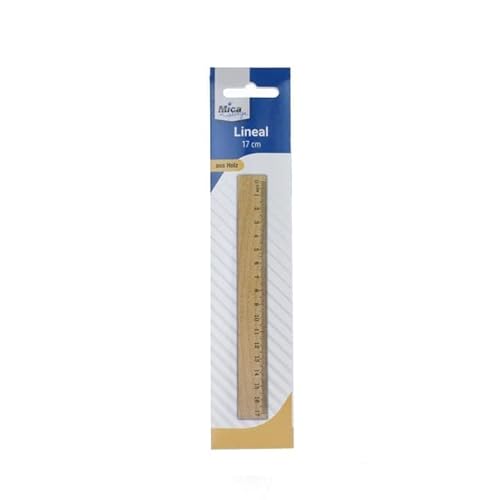 Lineal - 17cm - aus Holz von Mica College