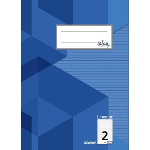 Schulheft A4 - Lineatur 2 - liniert - 16 Blatt von Mica College