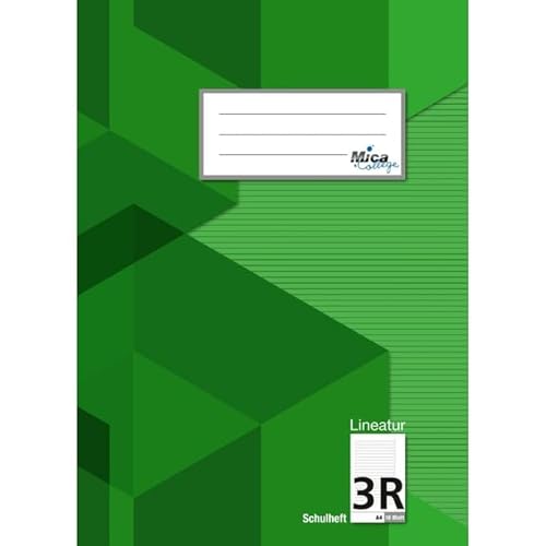Schulheft A4 - Lineatur 3R - liniert mit Rand - 16 Blatt von Mica College