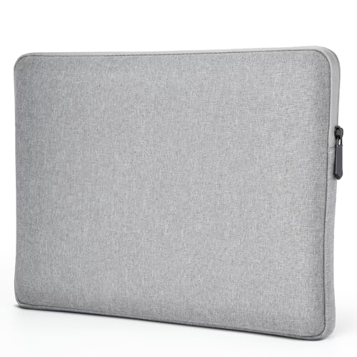MicaYoung 13 Zoll Laptop Hülle Tasche Schutzhülle Kompatibel mit 14" MacBook Pro M1/13 MacBook Pro M2 M1 A2338 A2251 A2289/MacBook Air M2 A2681/M1 A2179 A2337/Chromebook/Notebook, Hell Grau von MicaYoung