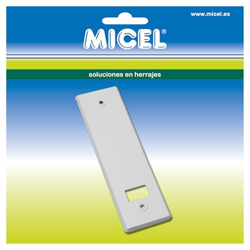 MICEL - 91761 Abdeckung und Abdeckung für Rollladen-Rollläden, Dicke 1 mm, Aluminium, weißes Finish, 223 x 63 x 6 mm von Micel
