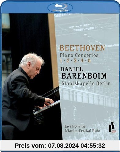 Beethoven Piano Concertos 1, 2, 3, 4, 5 - Daniel Barenboim [Blu-Ray] von Michael Beyer