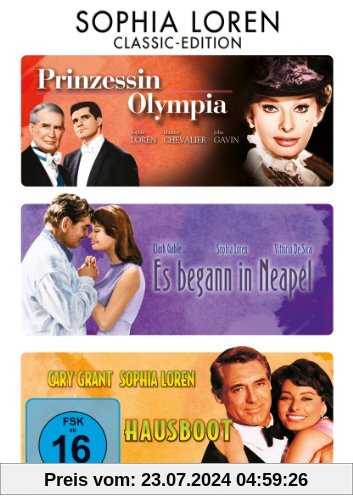 Prinzessin Olympia / Es begann in Neapel / Hausboot [3 DVDs] von Michael Curtiz
