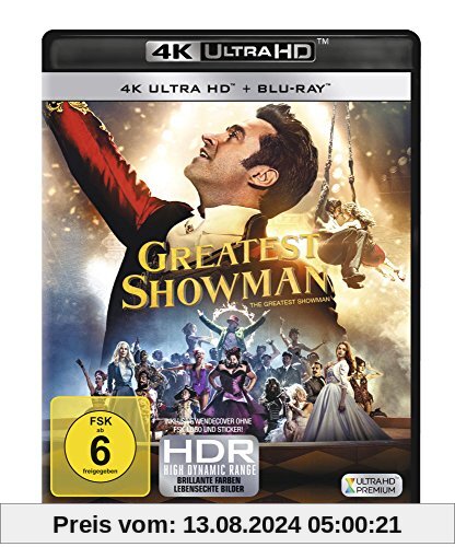 Greatest Showman (4K Ultra HD) [Blu-ray] von Michael Gracey