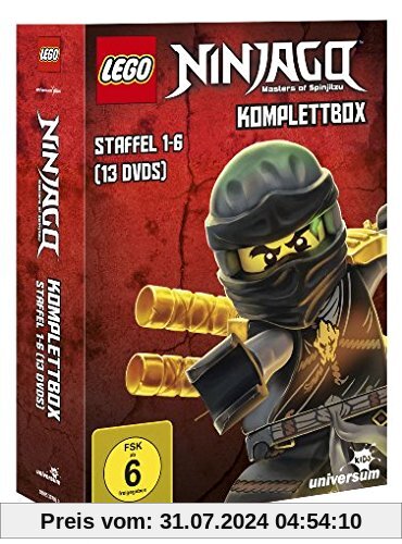 Lego Ninjago Komplettbox - Staffel 1-6 [13 DVDs] von Michael Hegner