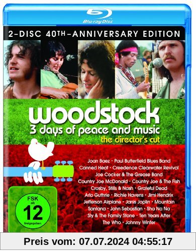 Woodstock  - 40th Anniversary Edition [Blu-ray] [Director's Cut] von Michael Wadleigh