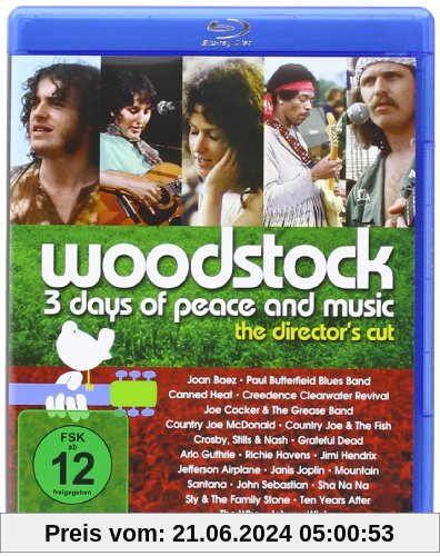 Woodstock [Blu-ray] [Director's Cut] von Michael Wadleigh