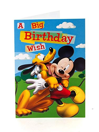 Mickey mouse Pluto a big birthday wish birthday card by Mickey Mouse von Mickey Mouse
