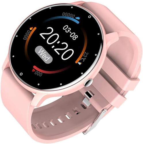 Micmetago vitalpulse Watch – HealthGuard Smartwatch Damen Herren – Fitnessuhr mit Pulsmesser & Schlafüberwachung, IP67 Wasserdicht, Dual Display, Sportmodi, iOS & Android kompatibel (Rosa) von Micmetago
