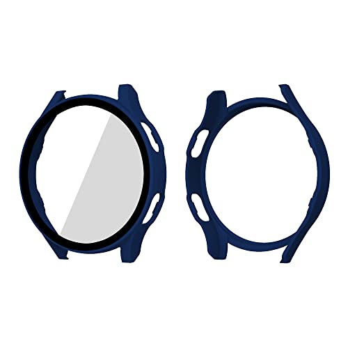 Micnos Hülle kompatibel mit Samsung Galaxy Watch Active 2 (44mm) PC Cover mit Hartglasschutz, Ultradünner Vollschutz für Samsung Galaxy Watch Active 2 (44mm) Schutzhülle-Blau von Micnos