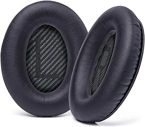 Cushions Ersatz-Ohrpolster für Bose QC35 & QC35ii (QuietComfort 35) Kopfhörer & mehr, weiches Leder, luxuriöser Memory-Schaum, zusätzliche Dicke, extra Haltbarkeit von Micool