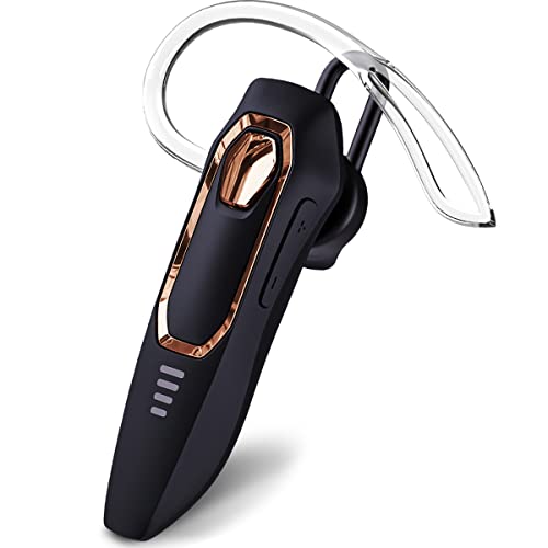 Micool Headset Bluetooth Handy, Geräuschunterdrückung Freisprech Bluetooth Headset 30 Stunden Gesprächszeit,Mute-Funktion, Sprachassistent Kabelloser Headset für LKW Fahrer von Micool