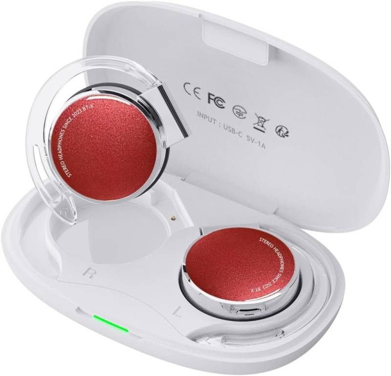 Micool Open Kabellos Clip On Kopfhörer Sport Headset Bluetooth V5.3 In-Ear-Kopfhörer (Bequem und Leistungsstark, Bluetooth, mit 4-Mikrofon, Comfort Fit Ohrhaken Ohrhörer) von Micool
