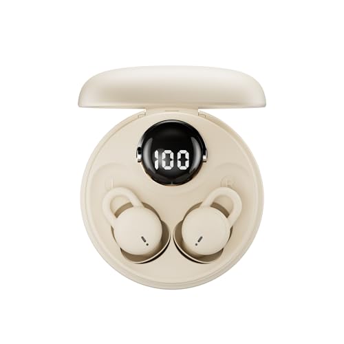 Mini Sleep Earbuds Kabellos, Ultraleichte Unsichtbare Schlafkopfhörer Bluetooth 5.4, Wasserdichte Ohrhörer mit 28H Akkulaufzeit für Seitenschläfer Mini Sleep Earbuds Kabellos, Ultraleichte Unsichtbare Schlafkopfhörer Bluetooth 5.4, Wasserdichte Ohrhörer mit 28H Akkulaufzeit für Seitenschläfer von Micool