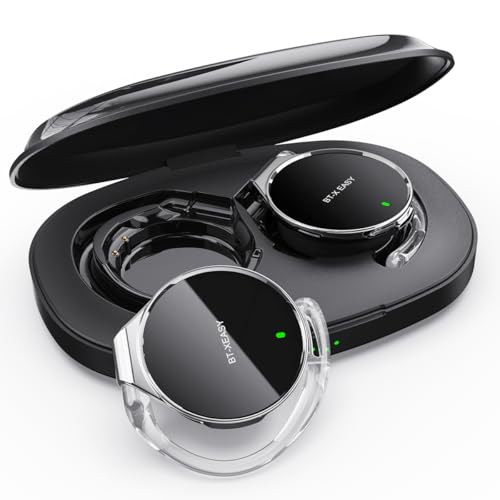 On Ear Kopfhörer Bluetooth 5.4, Open Ear Kopfhörer Kabellos Bluetooth Geräuschunterdrückung, Wassertropfenförmiges Clip On Sport Headset-Bluetooth mit 4 Mikrofon, Comfort Fit Ohrhaken Ohrhörer On Ear Kopfhörer Bluetooth 5.4, Open Ear Kopfhörer Kabellos Bluetooth Geräuschunterdrückung, Wassertropfenförmiges Clip On Sport Headset-Bluetooth mit 4 Mikrofon, Comfort Fit Ohrhaken Ohrhörer von Micool