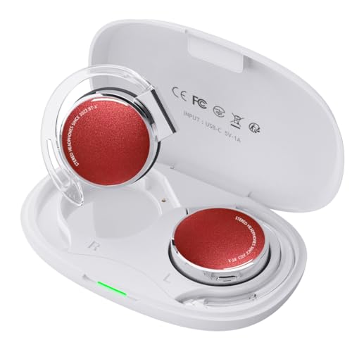 On Ear Kopfhörer Bluetooth V5.3, Open Ear Kopfhörer Kabellos Buetooth, Clip On Kopfhörer Sport Headset Bluetooth mit 4-Mikrofon, Comfort Fit Ohrhaken Ohrhörer On Ear Kopfhörer Bluetooth V5.3, Open Ear Kopfhörer Kabellos Buetooth, Clip On Kopfhörer Sport Headset Bluetooth mit 4-Mikrofon, Comfort Fit Ohrhaken Ohrhörer von Micool