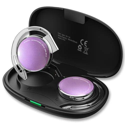 On Ear Kopfhörer Bluetooth V5.3, Open Ear Kopfhörer Kabellos Buetooth, Clip On Kopfhörer Sport Headset Bluetooth mit 4-Mikrofon, Comfort Fit Ohrhaken Ohrhörer On Ear Kopfhörer Bluetooth V5.3, Open Ear Kopfhörer Kabellos Buetooth, Clip On Kopfhörer Sport Headset Bluetooth mit 4-Mikrofon, Comfort Fit Ohrhaken Ohrhörer von Micool