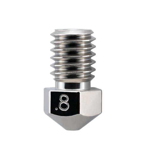 RepRap Mikro-Düse, verschleißfest, M6-Gewinde, 1,75 mm, 0,8 mm (alle Drucker mit E3D V4 / V5 / V6 1,75 Hotend/Prusa i3 MK2 / MK2S / MK3) von Micro-Swiss