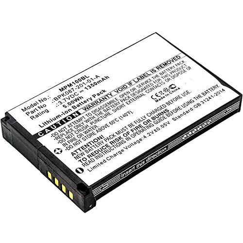 MicroBattery Battery for Payment Terminal 5Wh Li-ion 3.7V 1350mAh, MBXPOS-BA0401 (5Wh Li-ion 3.7V 1350mAh Black, for VeriFone, Motorola, Zebra) von MicroBattery