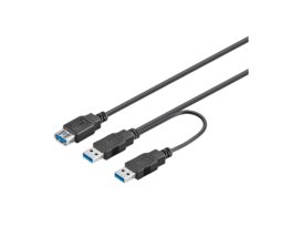 MicroConnect 0,3 m USB 3.0 0,3 m Micro zu schwarz von MicroConnect