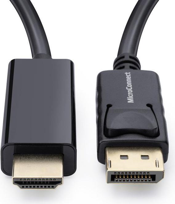 MicroConnect - Adapterkabel - DisplayPort männlich eingerastet zu HDMI männlich - 10 m - Doppelisolierung - Schwarz - 1080p-Unterstützung, 60 Hz MicroConnect - Adapterkabel - DisplayPort männlich eingerastet zu HDMI männlich - 10 m - Doppelisolierung - Schwarz - 1080p-Unterstützung, 60 Hz von MicroConnect
