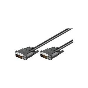 MicroConnect - DVI-Kabel - Dual Link - DVI-D (M) zu DVI-D (M) - 3 m - geformt, Daumenschrauben - Schwarz von MicroConnect
