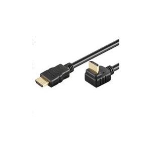 MicroConnect High Speed HDMI with Ethernet - HDMI-Kabel mit Ethernet - HDMI männlich zu HDMI männlich - 2 m - 270° Stecker von MicroConnect