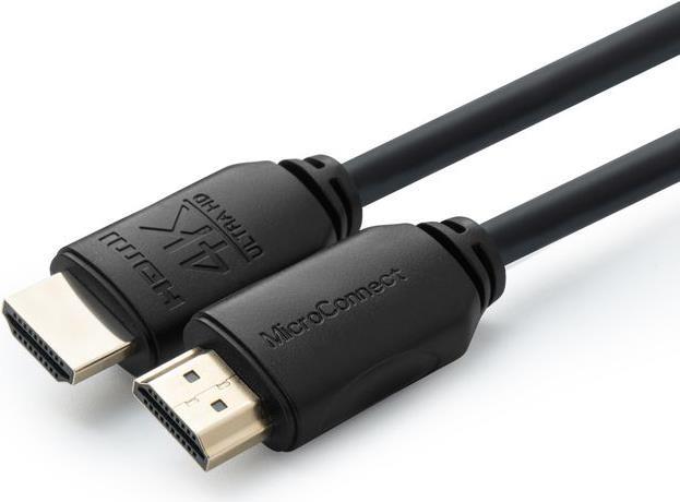 MicroConnect - Highspeed - HDMI-Kabel mit Ethernet - HDMI männlich zu HDMI männlich - 10 m - Dreifachisolierung - Schwarz - Innen, Dolby DTS-HD Master Audio-Unterstützung, Dolby TrueHD-Unterstützung, unterstützt 4K 60 Hz (4096 x 2160) MicroConnect - Highspeed - HDMI-Kabel mit Ethernet - HDMI männlich zu HDMI männlich - 10 m - Dreifachisolierung - Schwarz - Innen, Dolby DTS-HD Master Audio-Unterstützung, Dolby TrueHD-Unterstützung, unterstützt 4K 60 Hz (4096 x 2160) von MicroConnect