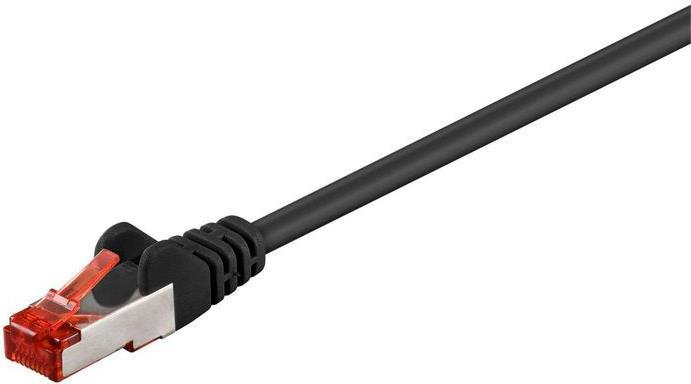 MicroConnect - Netzwerkkabel - RJ-45 (M) zu RJ-45 (M) - 25 m - 6 mm - Foiled Unshielded Twisted Pair (F/UTP) - CAT 6 - halogenfrei, rund, ohne Haken, verseilt - Schwarz von MicroConnect