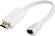 MicroConnect - Standard - Videoadapter - Mini DisplayPort weiblich zu HDMI männlich - 10cm - weiß (HDMMDP) von MicroConnect
