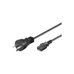 MicroConnect - Stromkabel - DK 2-5A (S) zu IEC 60320 C13 - 5 m - Schwarz - Dänemark von MicroConnect