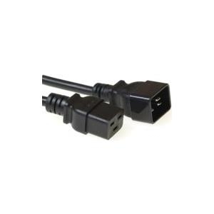 MicroConnect - Stromkabel - IEC 60320 C19 zu IEC 60320 C20 - 16 A - 1 m - Schwarz von MicroConnect