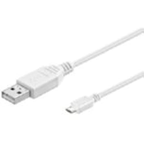 MicroConnect USB A/Micro USB B, 3 m 3 m USB A Micro B Männlich Männlich Weiß Kabel USB – Kabel USB (3 m, 3 m, USB A, Micro B, 2.0, männlich/männlich, weiß) von MicroConnect