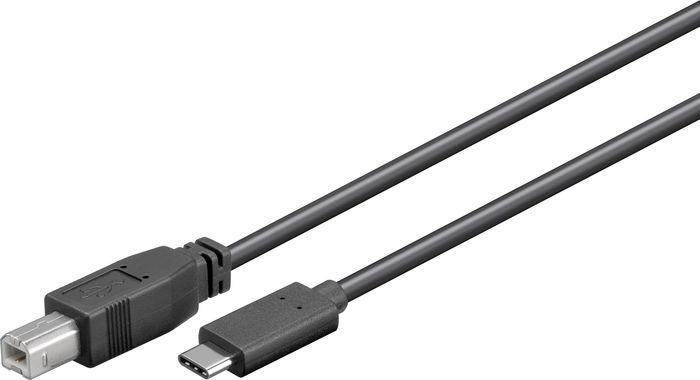 MicroConnect - USB-Kabel - 24 pin USB-C (M) zu USB Typ B (M) - USB 3.2 Gen 1 - 5 m - Schwarz von MicroConnect
