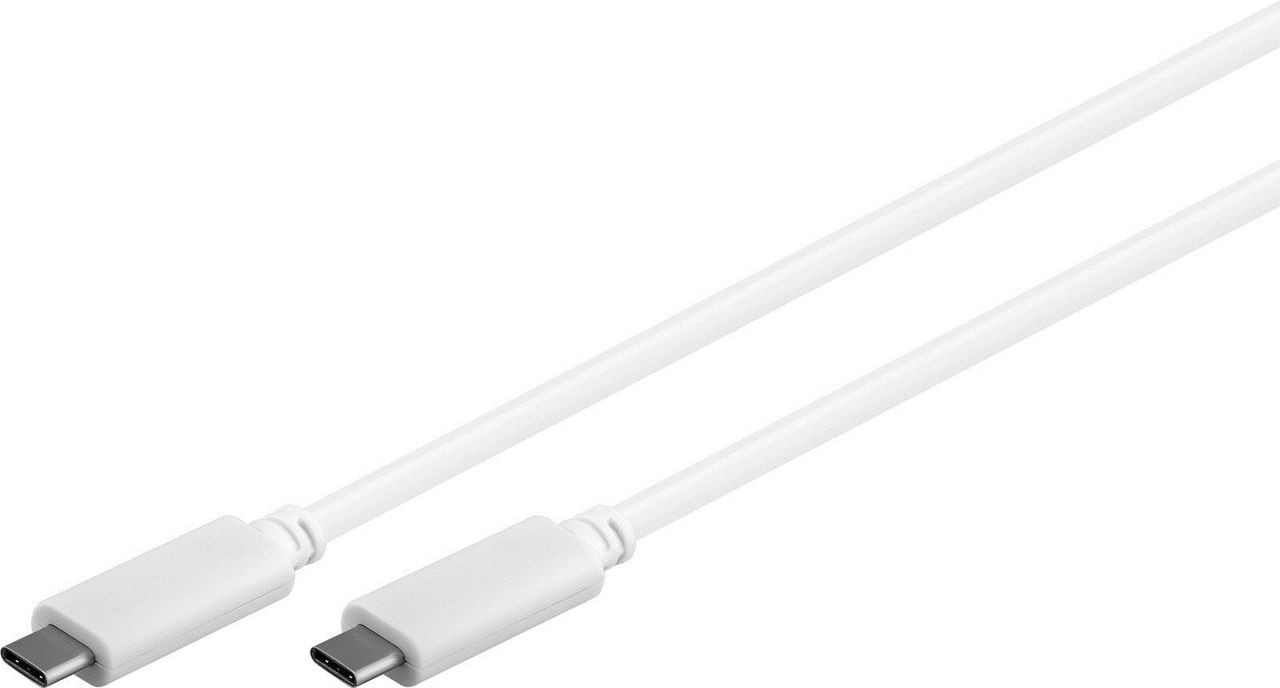 MicroConnect - USB-Kabel - USB-C (M) zu USB-C (M) - USB 3.1 - 1 m - weiß von MicroConnect