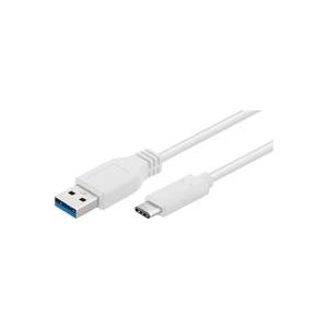 MicroConnect - USB-Kabel - USB Typ A (M) zu USB-C (M) - USB 3.1 - 20 cm - geformt - weiß von MicroConnect