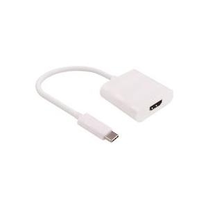 Microconnect 0.2m USB ? - HDMI - USB C - HDMI - Männlich/weiblich - Schwarz (USB3.1CHDMIW) von MicroConnect
