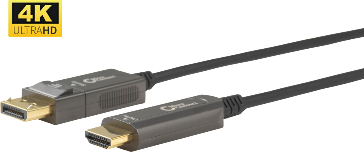Microconnect DP-HDMI-2000V1.4OP Kabelschnittstellen-/Gender-Adapter DisplayPort HDMI 2.0 Schwarz (DP-HDMI-2000V1.4OP) von MicroConnect