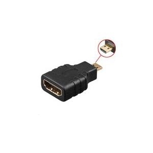 Microconnect HDM19F19MM - Micro HDMI - HDMI - Männlich/weiblich - Gold - Schwarz (HDM19F19MM) von MicroConnect