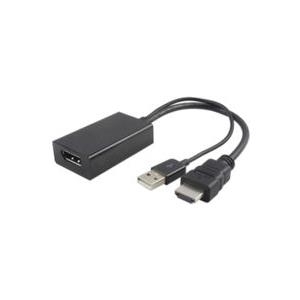 Microconnect HDMDPP1 HDMI + USB DisplayPort Schwarz Videokabel-Adapter (HDMDPP1) von MicroConnect