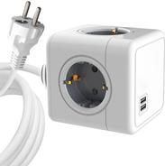 Microconnect MC-CUBE015USB. Kabellänge: 1,5 m, Anzahl der AC-Ausgänge: 4 AC-Ausgänge, Unterstützung von Positionierung: Indoor. Stromstärke (maximal): 16 A, Strom USB-Anschluss: 2,1 A. Anzahl enthaltener Produkte: 1 Stück(e) (MC-CUBE015USB) von MicroConnect