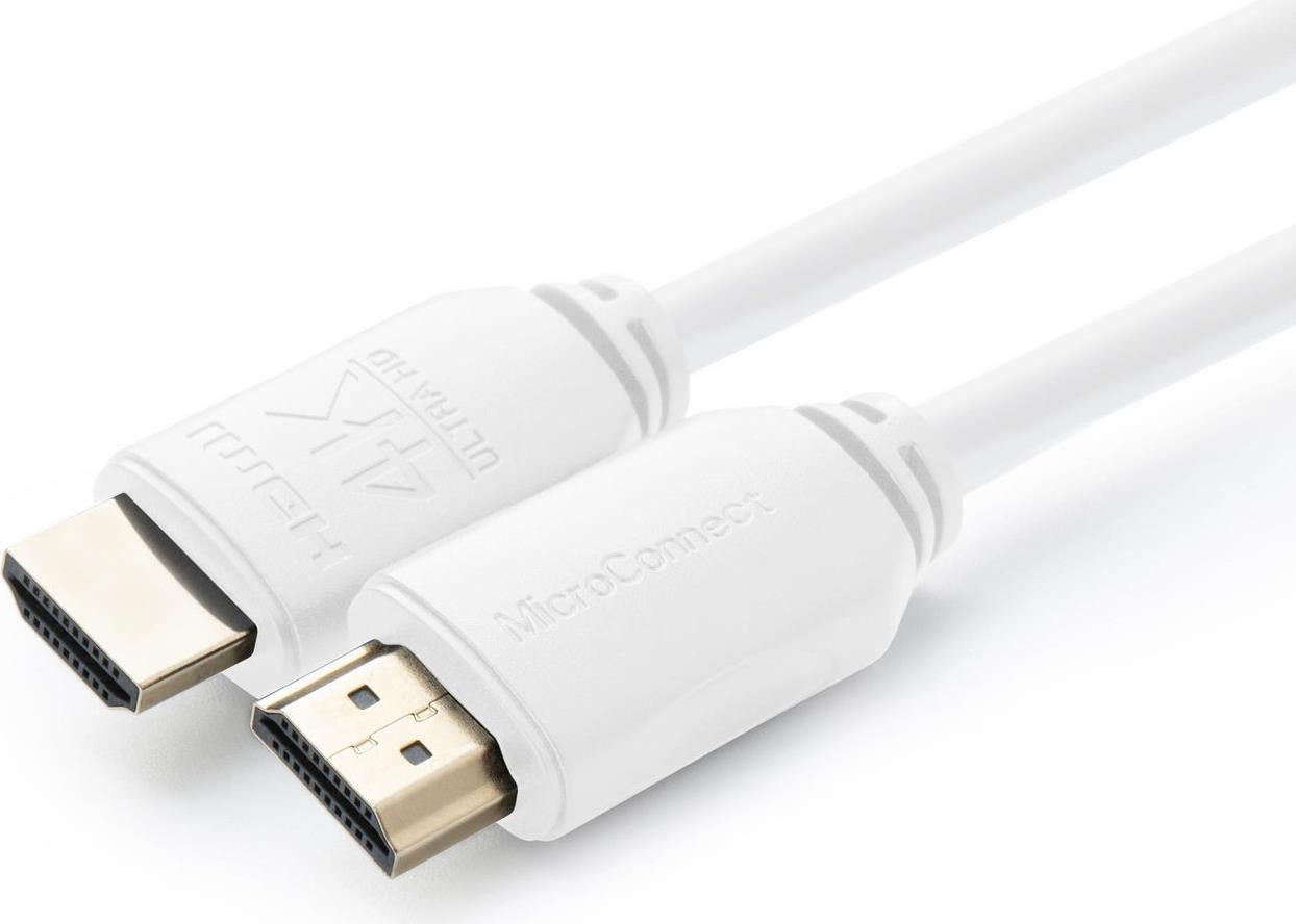 Microconnect MC-HDM191910V2.0WH HDMI-Kabel 10 m HDMI Typ A (Standard) Weiß (MC-HDM191910V2.0WH) von MicroConnect