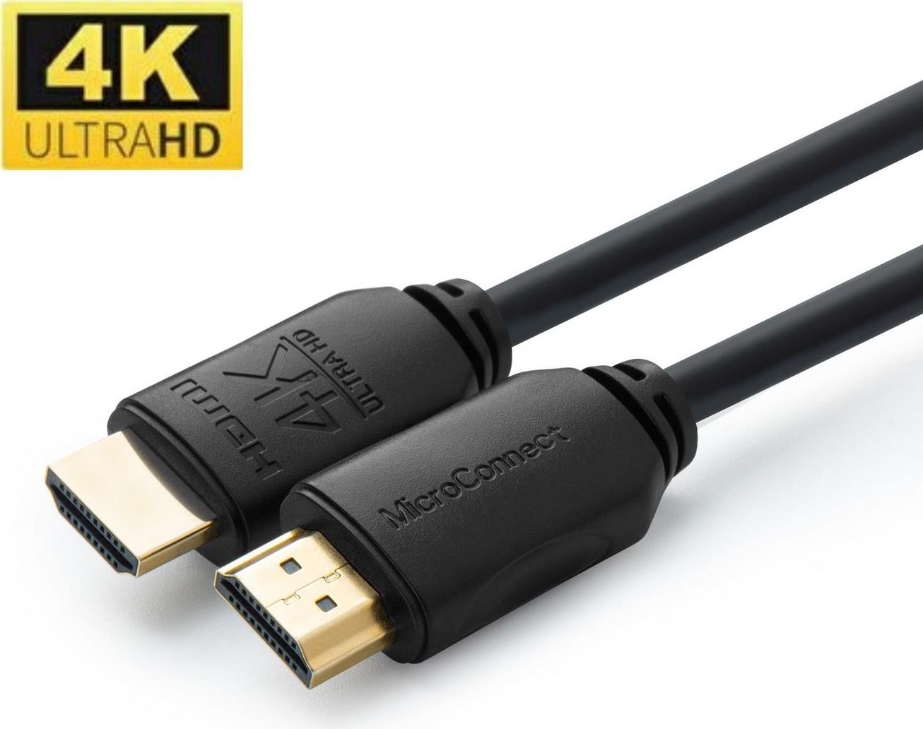 Microconnect MC-HDM191920V2.0. Kabellänge: 20 m, Anschluss 1: HDMI Typ A (Standard), Steckverbinder 1 Geschlecht: Männlich, Anschluss 2: HDMI Typ A (Standard), Steckverbinder 2 Geschlecht: Männlich, Beschichtung Steckerkontakte: Gold, HDMI-Version: 2.0, 3D, Maximale Auflösung: 3840 x 2160 Pixel, Datenübertragungsrate: 10,2 Gbit/s, Audio Return Channel (ARC), Produktfarbe: Schwarz (MC-HDM191920V2.0) von MicroConnect