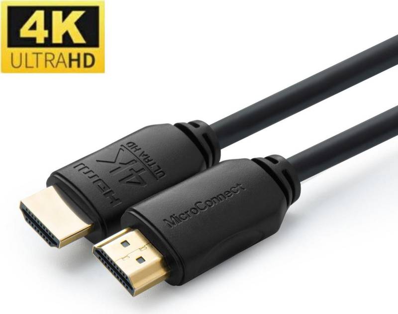 Microconnect MC-HDM191920V2.0. Kabellänge: 20 m, Anschluss 1: HDMI Typ A (Standard), Steckverbinder 1 Geschlecht: Männlich, Anschluss 2: HDMI Typ A (Standard), Steckverbinder 2 Geschlecht: Männlich, Beschichtung Steckerkontakte: Gold, HDMI-Version: 2.0, 3D, Maximale Auflösung: 3840 x 2160 Pixel, Datenübertragungsrate: 10,2 Gbit/s, Audio Return Channel (ARC), Produktfarbe: Schwarz (MC-HDM191920V2.0) von MicroConnect
