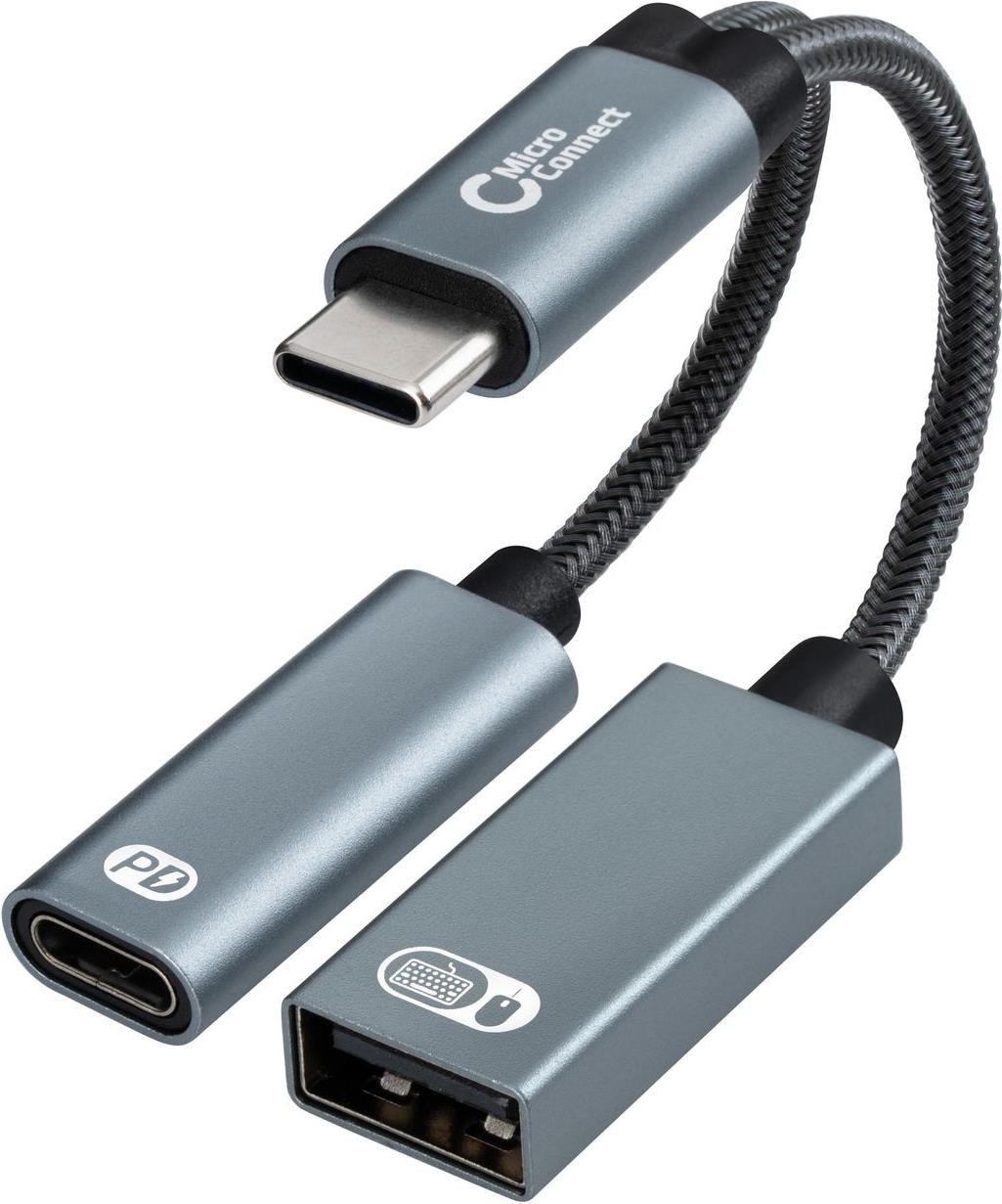 Microconnect MC-USBC-CFAF Videokabel-Adapter 0,13 m Silber (MC-USBC-CFAF) von MicroConnect