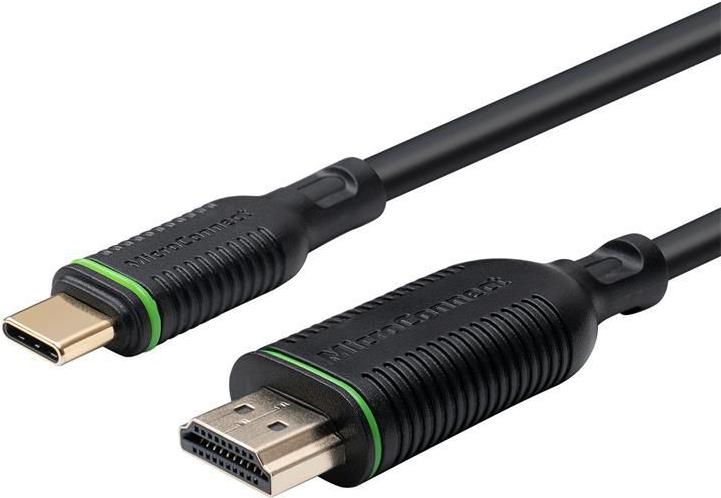 Microconnect MC-USBCHDMI3 Videokabel-Adapter 3 m USB C HDMI Typ A (Standard) Schwarz (MC-USBCHDMI3) von MicroConnect